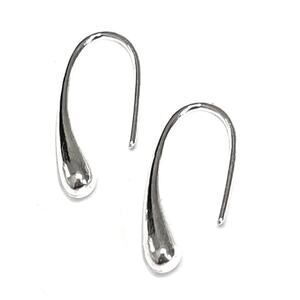 New Teardrop Hoop Earring 925 Silver Plate S24